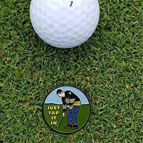 Funny Golf Hat Clip with Enamel Magnetic Ball Marker - Picture 3 of 5